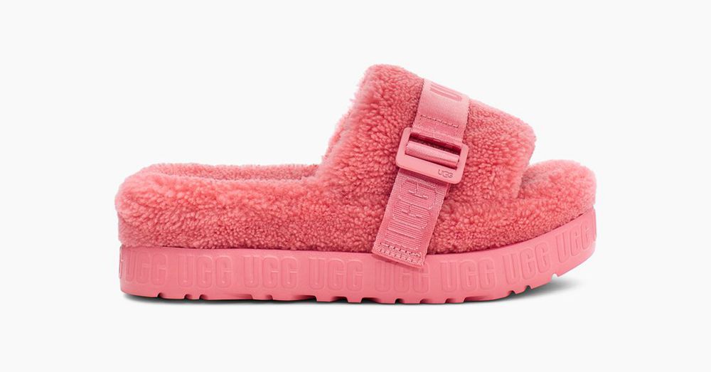 Ugg Slipper Womens - Ugg Fluffita Pink - 684UWVHEX